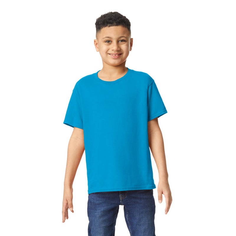 Gildan Youth Heavy Cotton T-Shirt, Style G5000B, 2-Pack, Sapphire, X-Small - Image 2